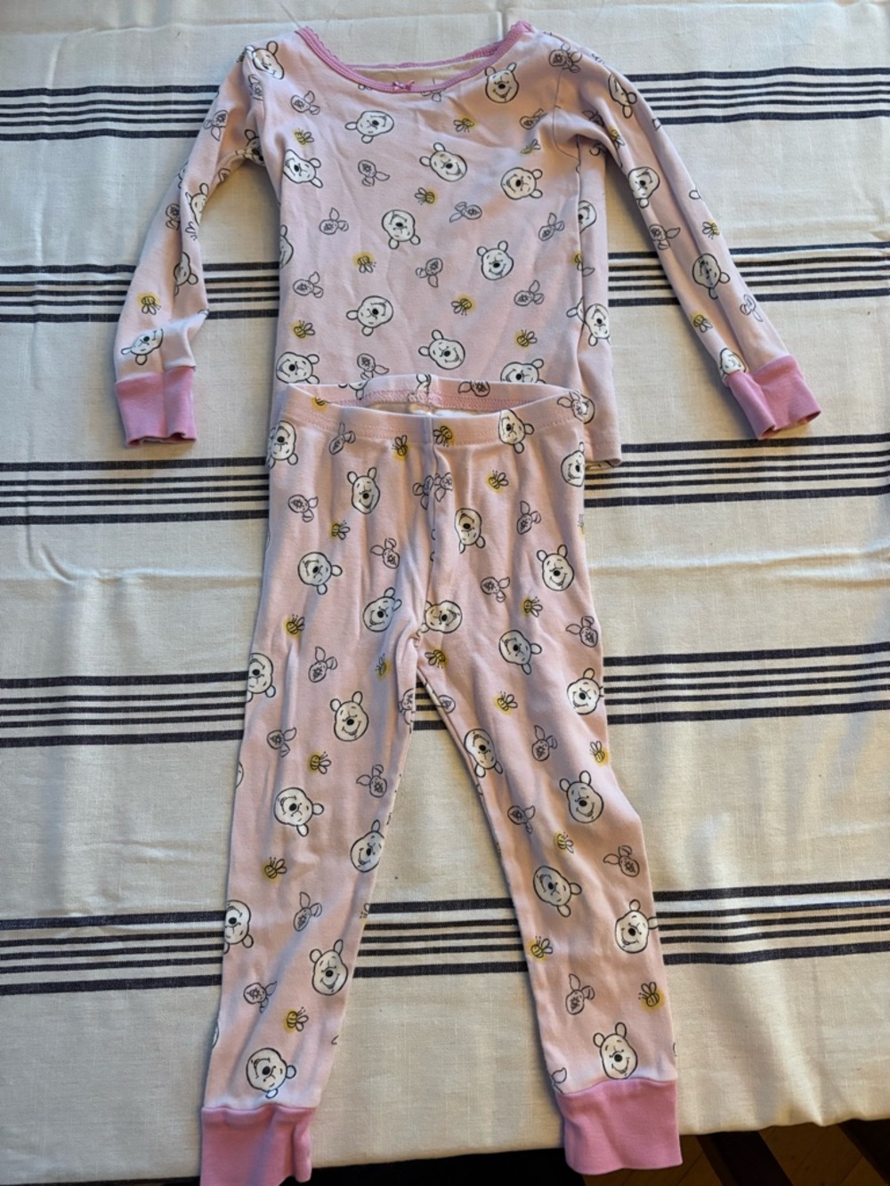 Disney Pink Pooh Bear and Piglet Pajamas